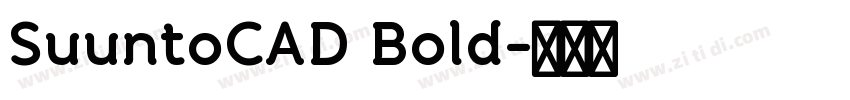 SuuntoCAD Bold字体转换